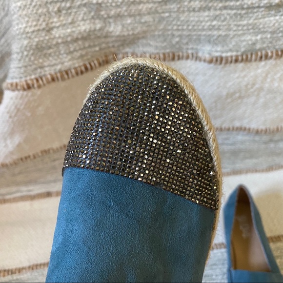 Brash Shoes Brash Blue Suede Espadrilles Shoes Poshmark